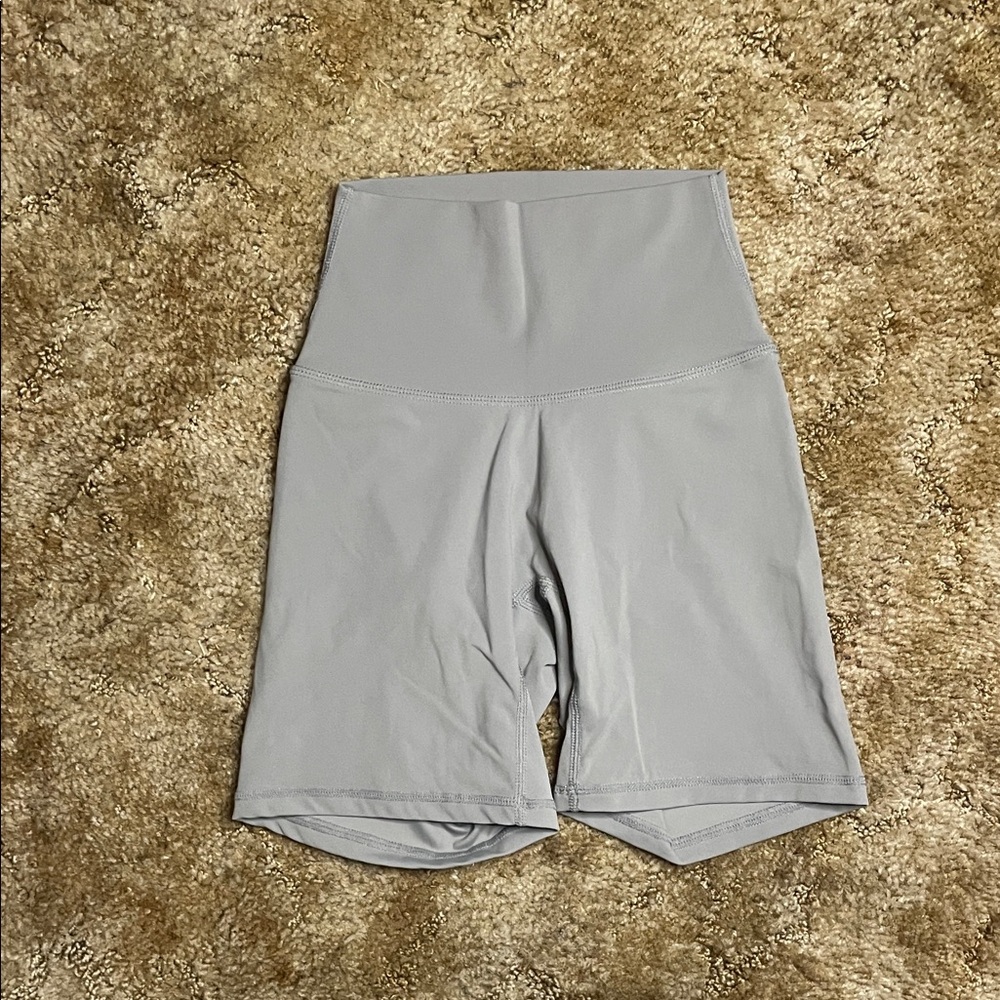 NVGTN Gray High Rise Biker Spandex Shorts Size XS